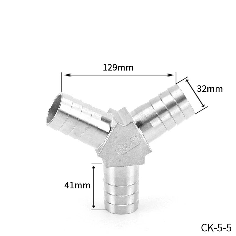 Stainless Steel Barb Hose Fittings — Straight, Elbow, Tee, Y-Piece & Cross