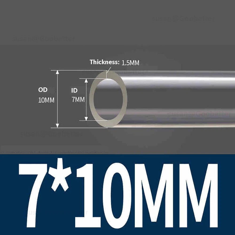 Clear Flexible PVC Tubing — Plastic Hose for Air, Water, Aquarium & Pond
