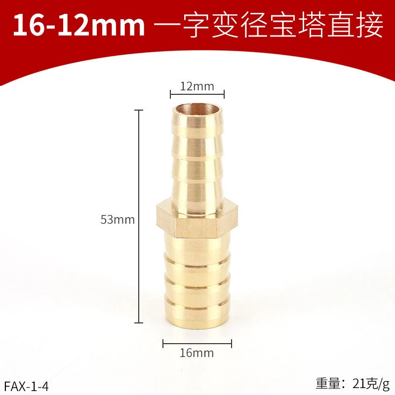 Brass Reducing Hose Fittings – Straight, L, T & Y Connectors for Gas & Air Tube