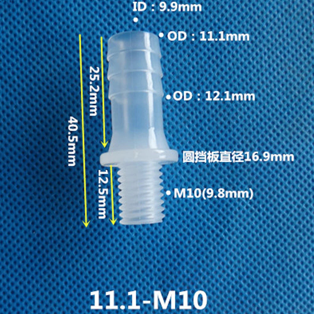 BSP Metric External Thread Straight Barb Connector – Plastic Hose Pipe Fitting