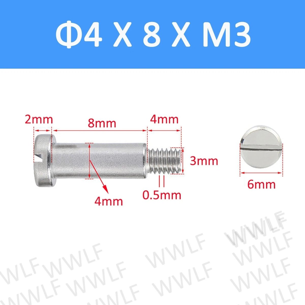 A2 Stainless Steel Slotted Shoulder Bolts DIN 923 | Step Stripper Bolts M1.6–M10 - HomeDIYer