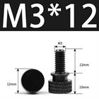 M3 M4 Anodized Aluminum Thumb Screws — Knurled Head Hand Bolts for PC Case, Fishing Rigs & DIY Projects