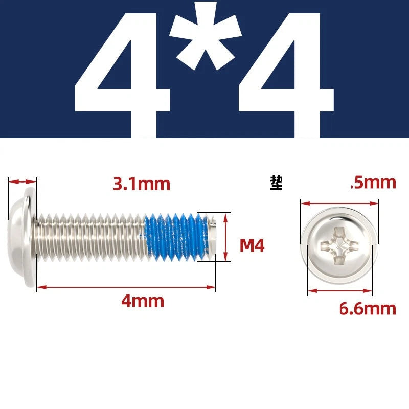 M2–M6 Flanged Button Head Screws – Carbon Steel, Phillips Drive, Nickel or Black Zinc Plated