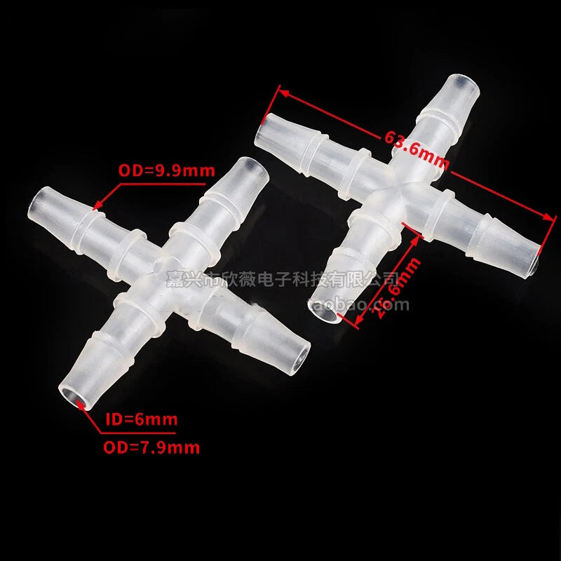 Plastic Hose Pipe Connector Reducing Fitting Plastic Barbed Fuel Water Vacuum