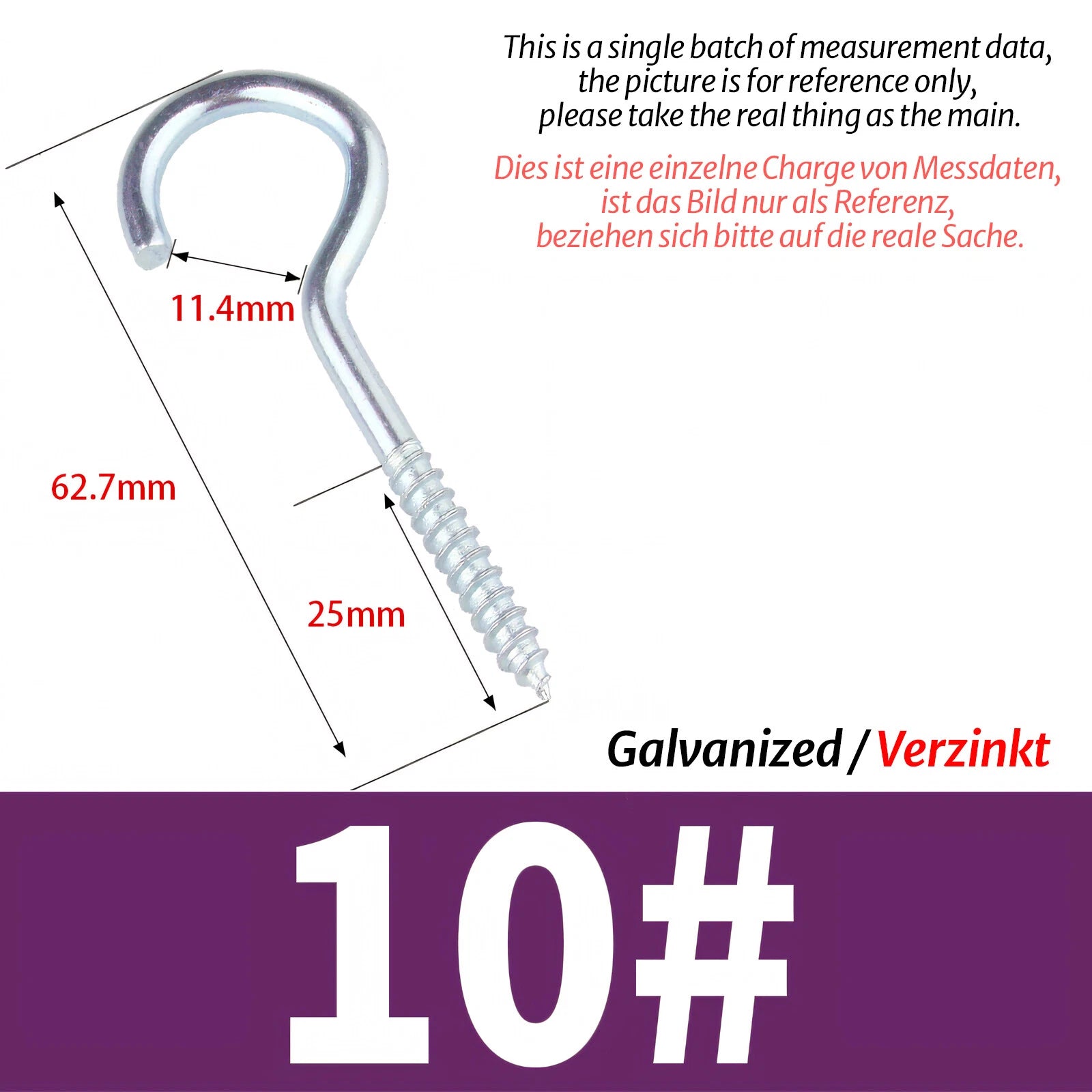 Screw-In Eye Hooks & Open Hooks — Nickel, Zinc & 304 Stainless, 16–106mm, All Sizes