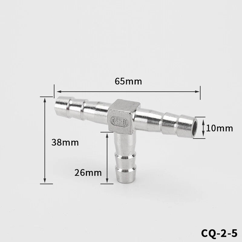 Stainless Steel Barb Hose Fittings — Straight, Elbow, Tee, Y-Piece & Cross