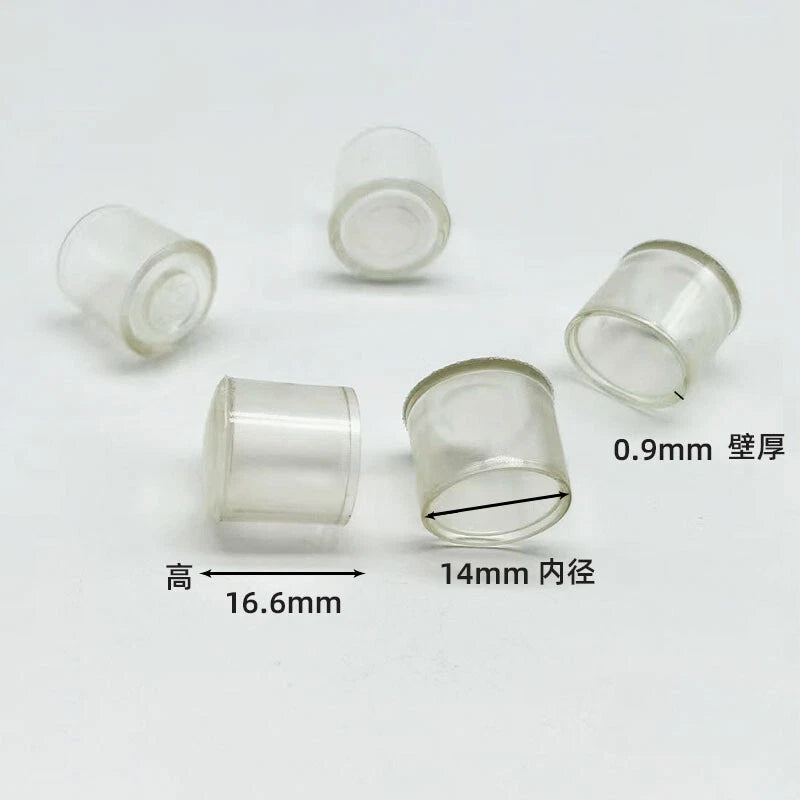 Goobetter Round PVC Rubber End Caps – 2.5mm to 19mm (Black, White, Transparent)