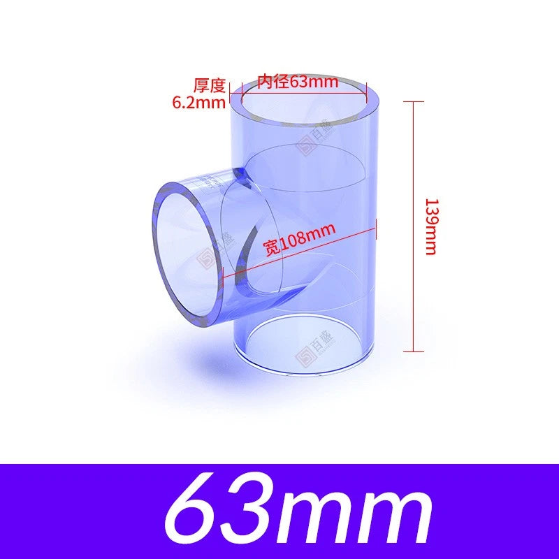Clear PVC Fittings: Elbows,TEEs,Couplings,Caps,Unions,Ball Valves,Straight,Cross
