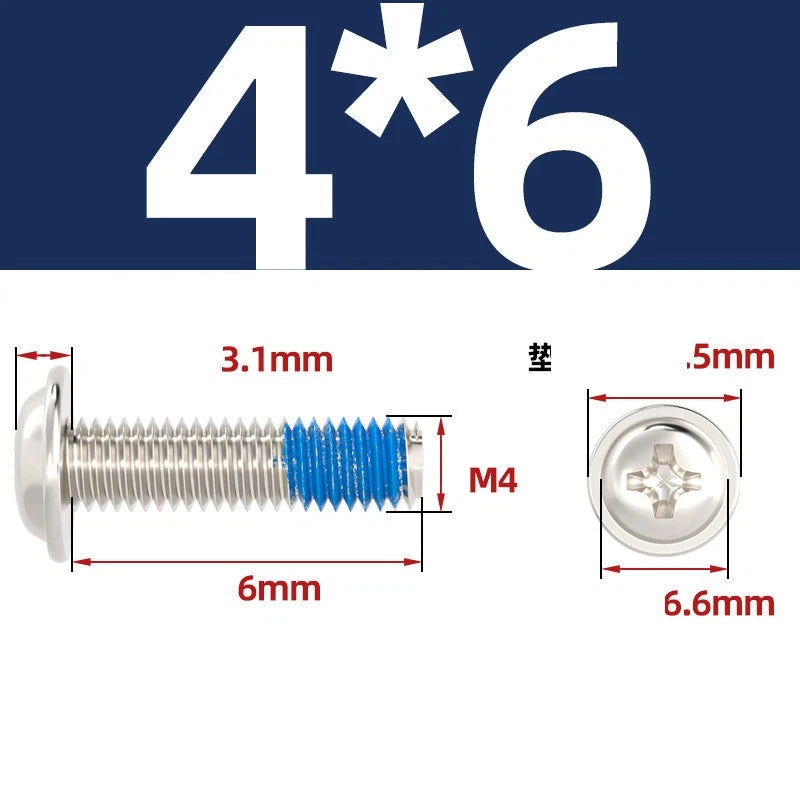 M2–M6 Flanged Button Head Screws – Carbon Steel, Phillips Drive, Nickel or Black Zinc Plated