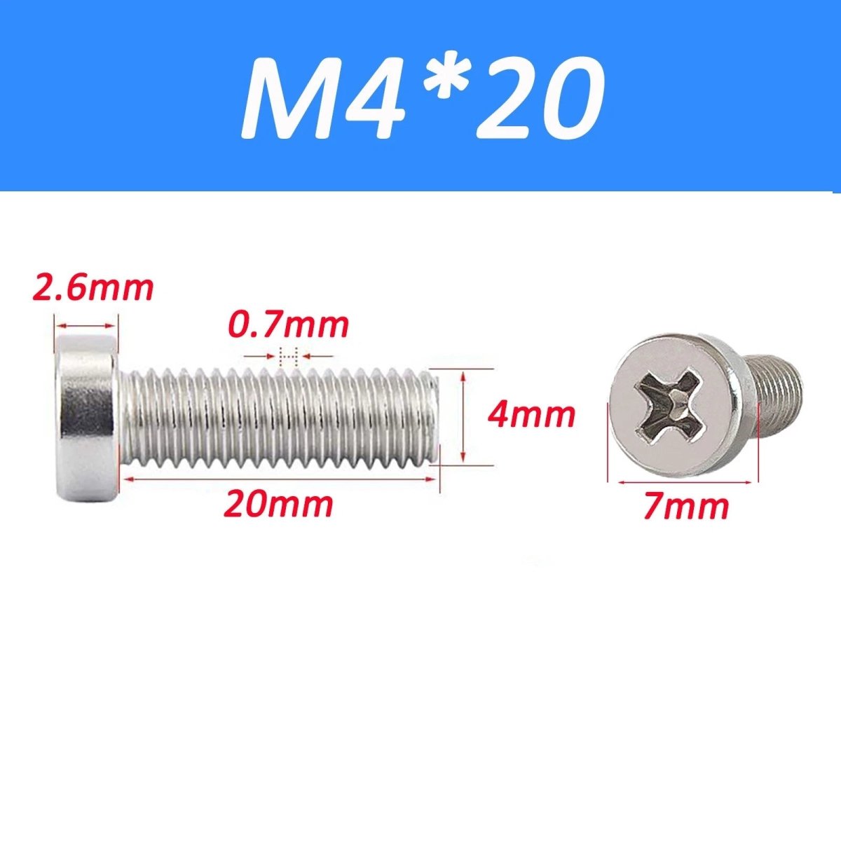 A2 Stainless Steel Cheese Head Phillips Machine Screws | M2–M8 Metric Bolts - HomeDIYer