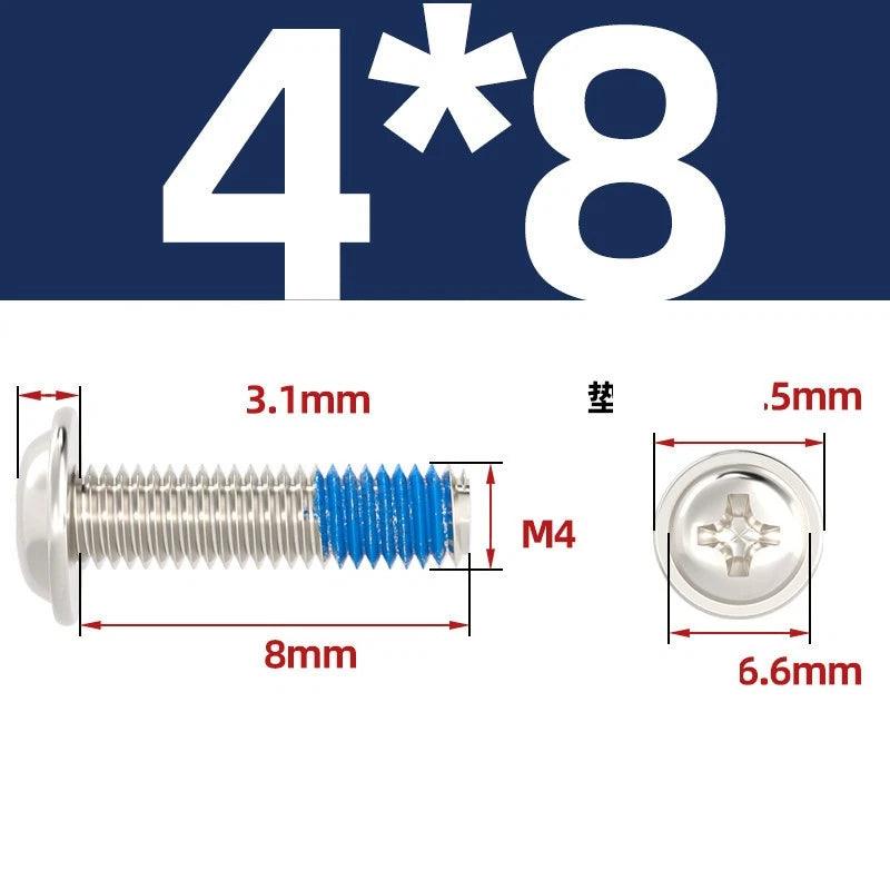 M2–M6 Flanged Button Head Screws – Carbon Steel, Phillips Drive, Nickel or Black Zinc Plated