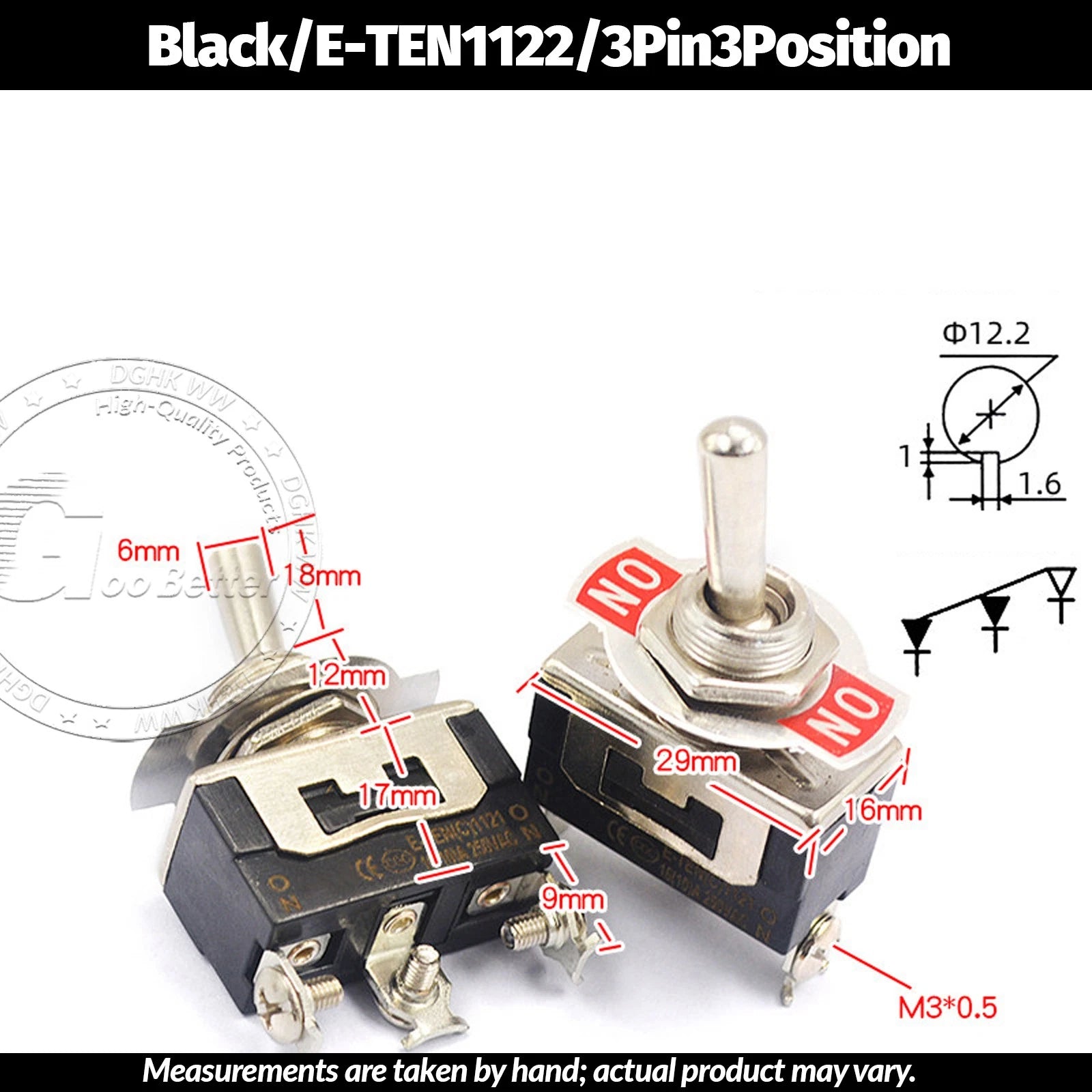 Miniature Toggle Switch — SPST/SPDT, 2–12 Pin, MTS/E-TEN/RLS Series, 79 Types