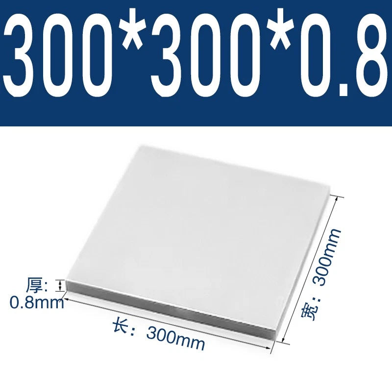 304 Stainless Steel Sheet Plate 0.3mm 0.5mm 0.8mm 1mm 2mm 3mm 4mm 5mm Thick