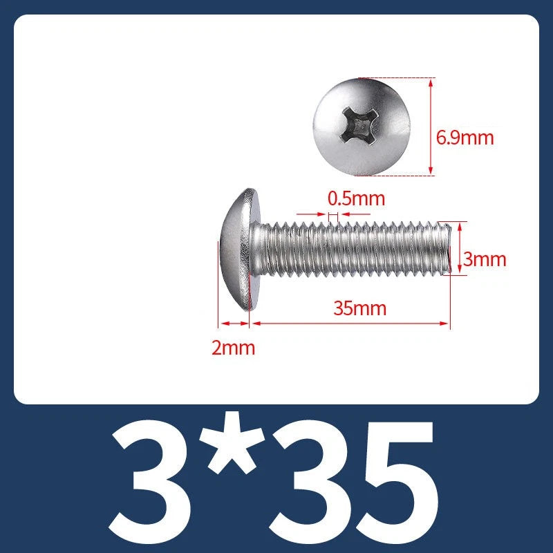 Phillips Flat Head Machine Screws M2-M8 | A2/A4 Stainless Steel