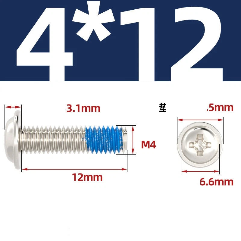 M2–M6 Flanged Button Head Screws – Carbon Steel, Phillips Drive, Nickel or Black Zinc Plated