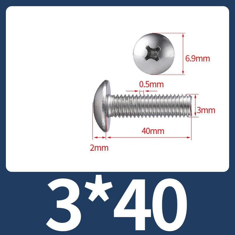 Phillips Flat Head Machine Screws M2-M8 | A2/A4 Stainless Steel