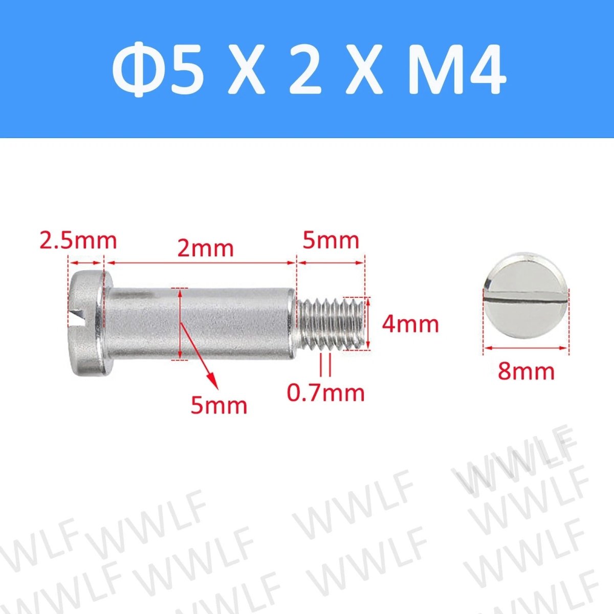 A2 Stainless Steel Slotted Shoulder Bolts DIN 923 | Step Stripper Bolts M1.6–M10 - HomeDIYer