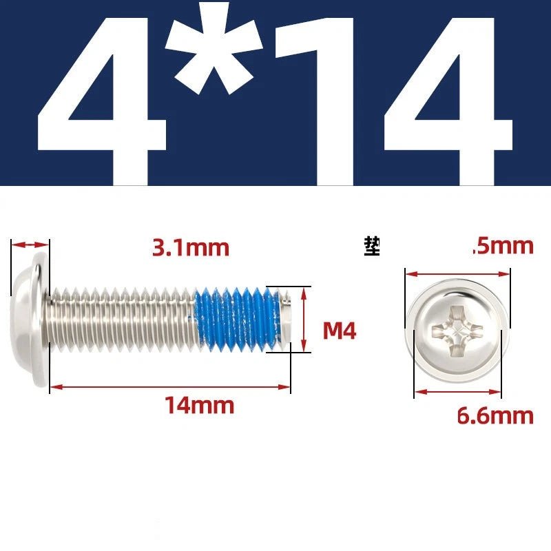 M2–M6 Flanged Button Head Screws – Carbon Steel, Phillips Drive, Nickel or Black Zinc Plated
