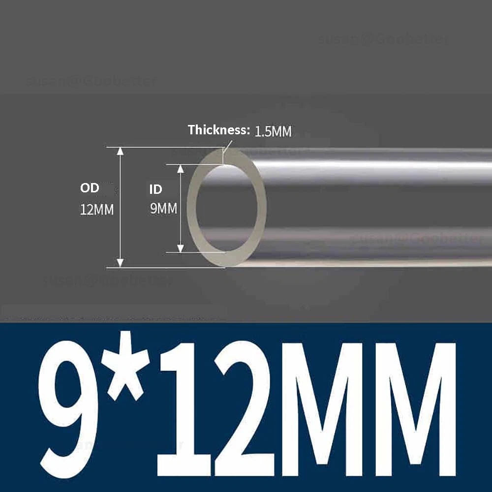 Clear Flexible PVC Tubing — Plastic Hose for Air, Water, Aquarium & Pond