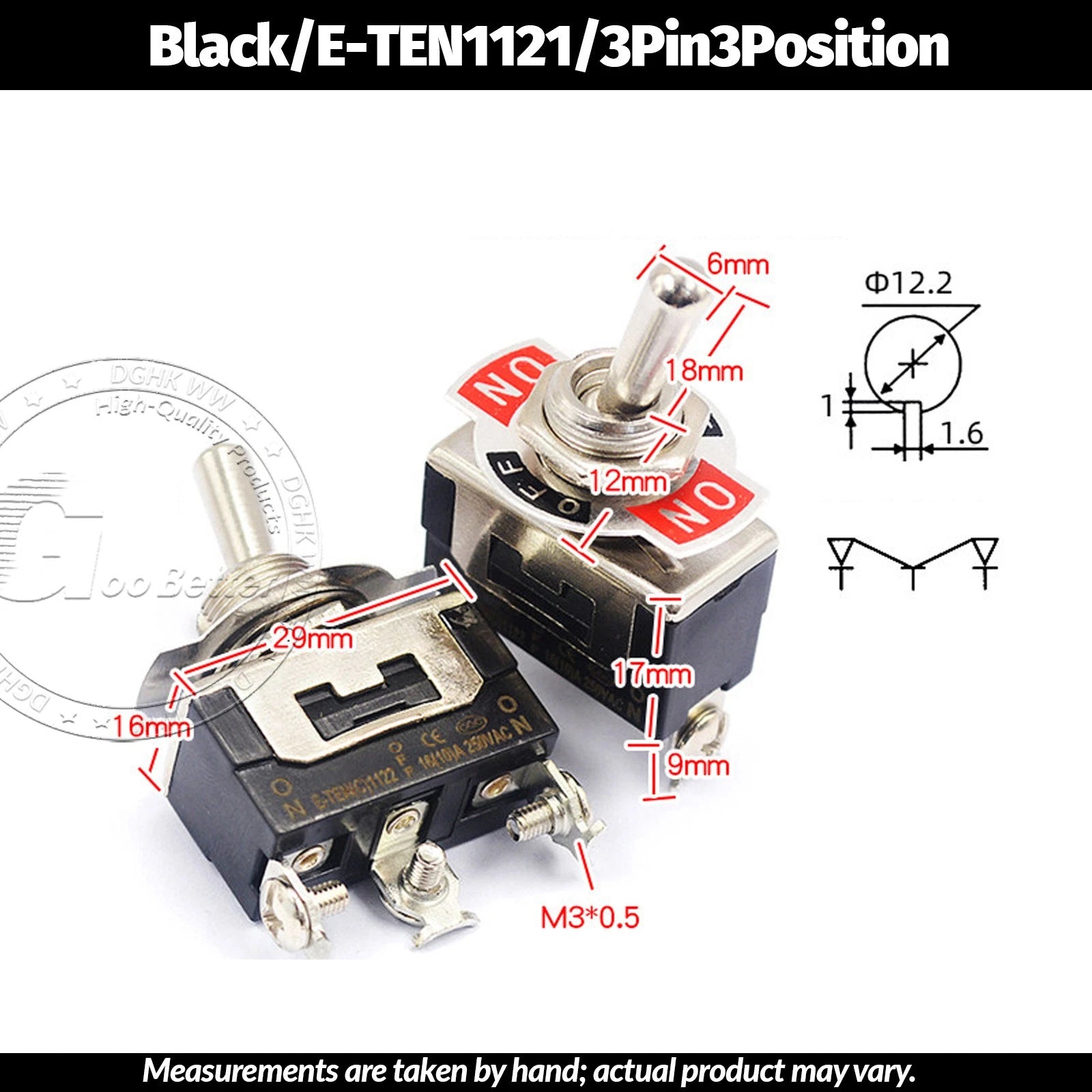 Miniature Toggle Switch — SPST/SPDT, 2–12 Pin, MTS/E-TEN/RLS Series, 79 Types