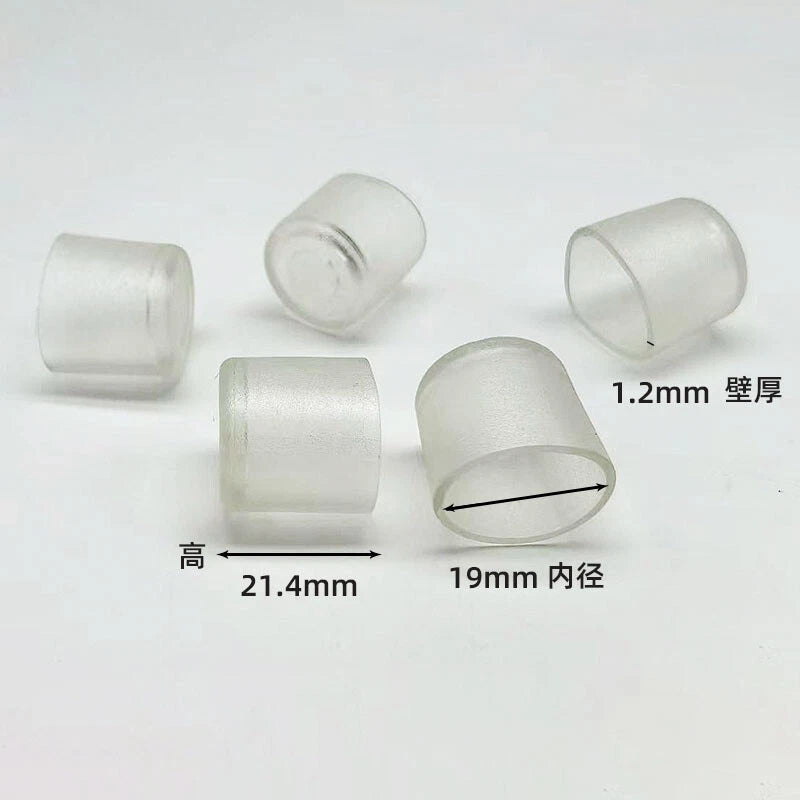 Goobetter Round PVC Rubber End Caps – 2.5mm to 19mm (Black, White, Transparent)