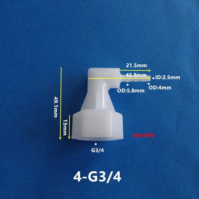 90° Elbow Plastic Female Thread Barbed Connectors Pipe Hose Water Reducer Joiner