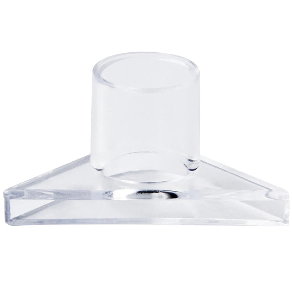 Clear PVC Triangle Aquarium Tank Water Outlet Duckbill Nozzle Pipe End Fittings