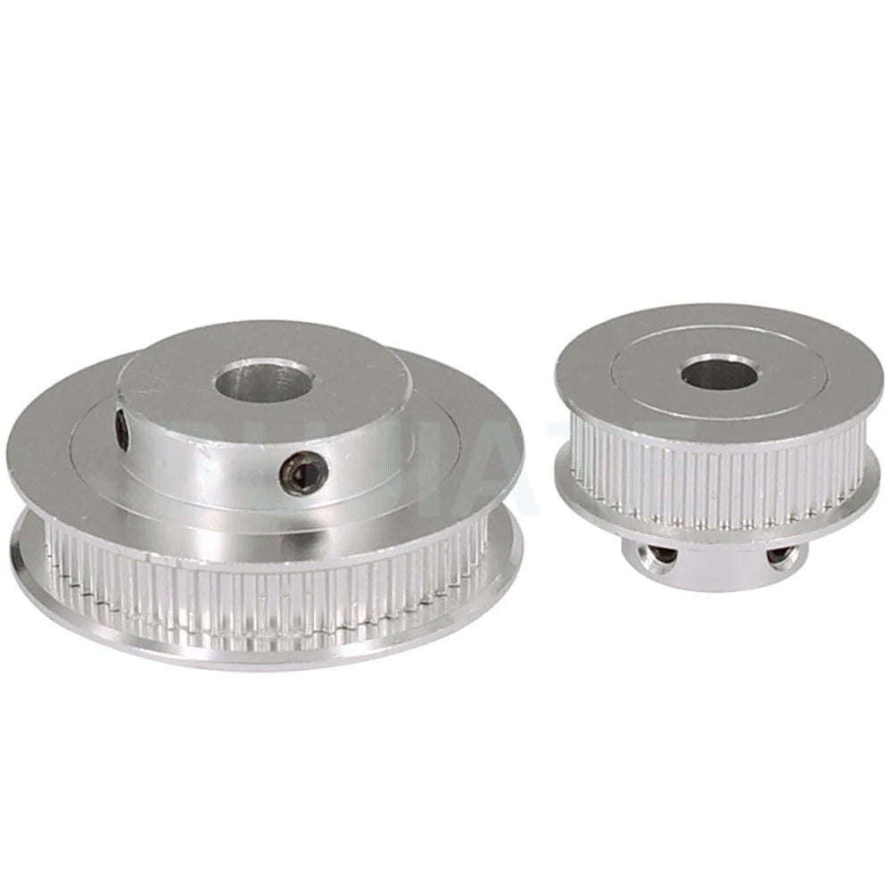 GT2 6mm Aluminium Timing Belt Smooth Tooth Idler Drive Pulley 30/36/40/48/60T