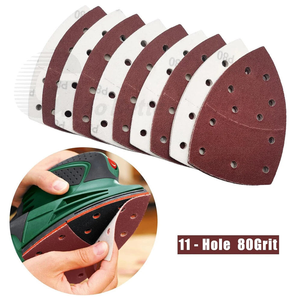 90mm Detail Palm Sander Abrasive Sanding Sheets Mouse Sandpaper Pads 40-1000Grit
