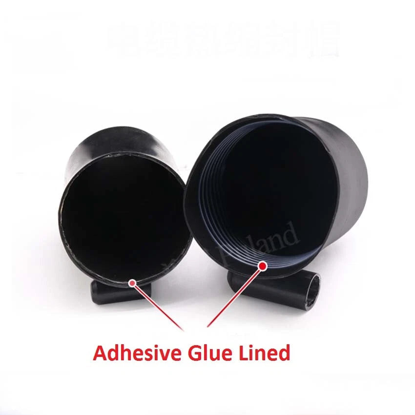 Adhesive Glue-Lined Heat Shrink End Caps — 8mm to 65mm, Black Red Green