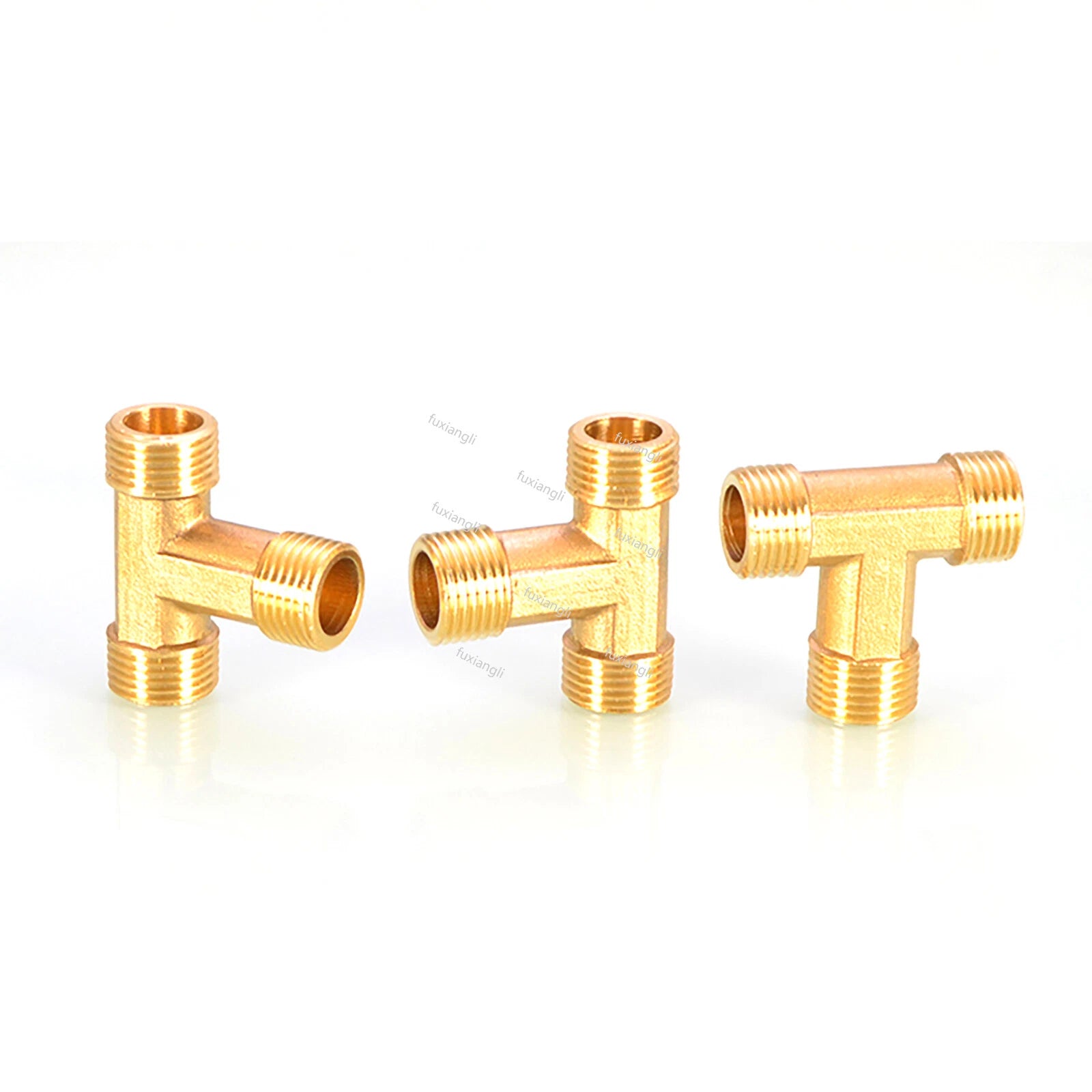 Brass BSP 1/2" T-Shape Tee Pipe Fitting | Male & Female Thread Connector