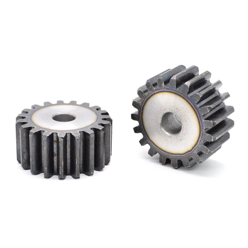 Straight Spur Gear 45# Steel 2 Mod 12-60 Teeth Cylinder Transmission Gear Motor