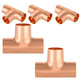 End Feed Reducing Tee Copper Pipe Fittings — WRAS Approved | 8mm to 108mm