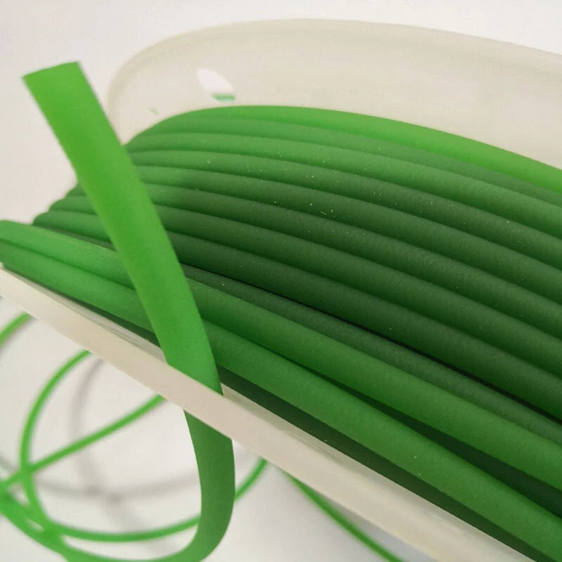 Polyurethane Round Drive Belt | PU Urethane Round Belt Ø1.5–18mm Rough Surface Green