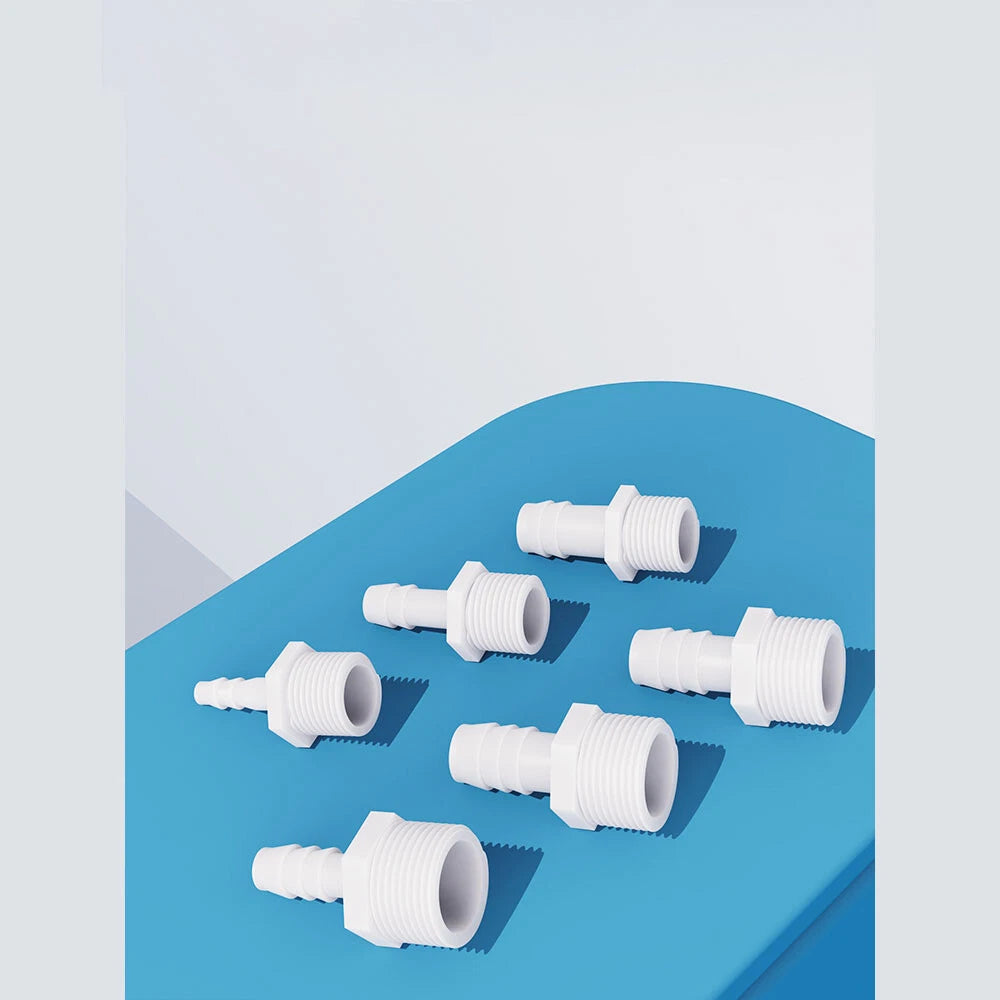 BSP Metric External Thread Straight Barb Connector – Plastic Hose Pipe Fitting