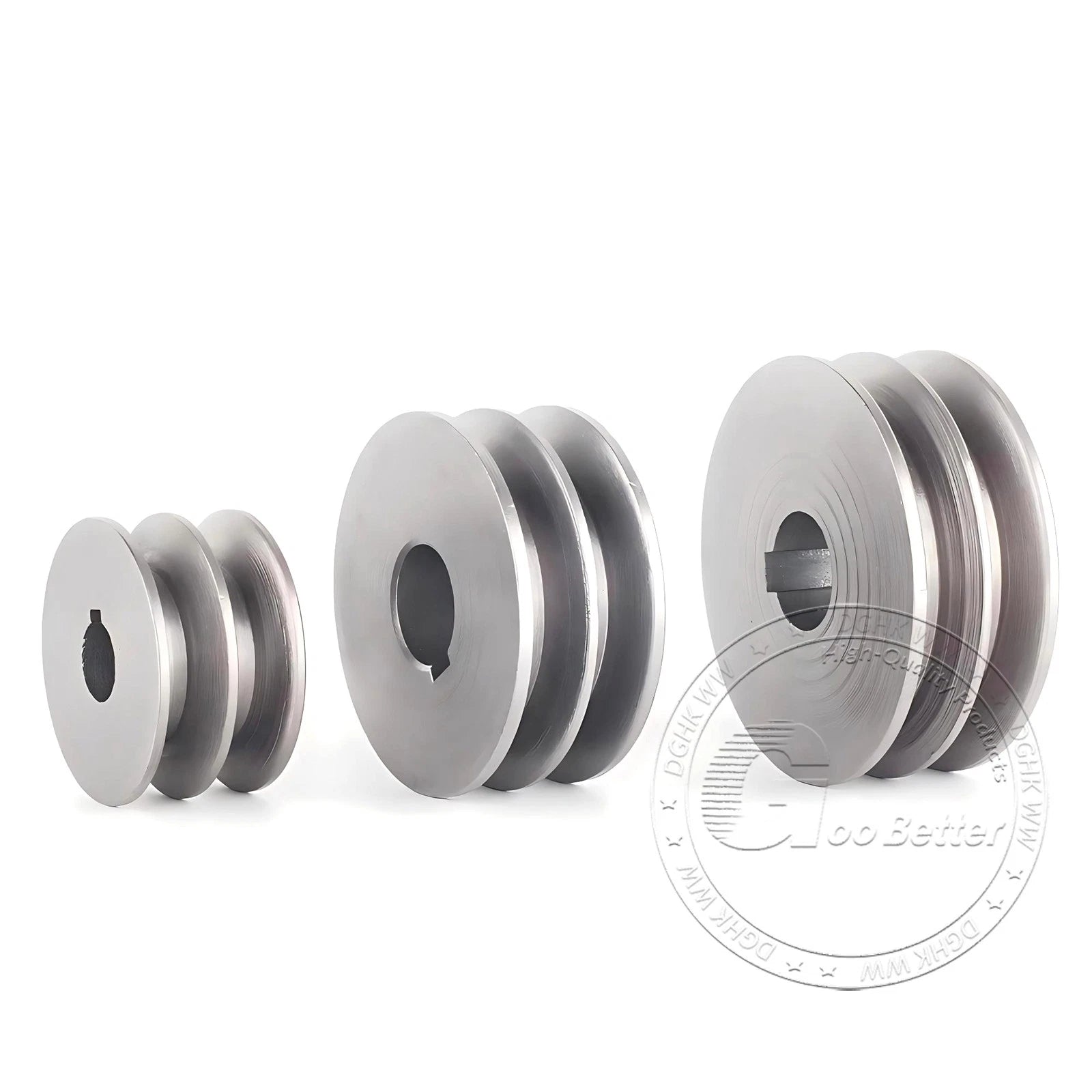 Cast Iron Drive Pulley Double Groove 2A Flat For A/V Belt Pulley OD 60mm-180mm