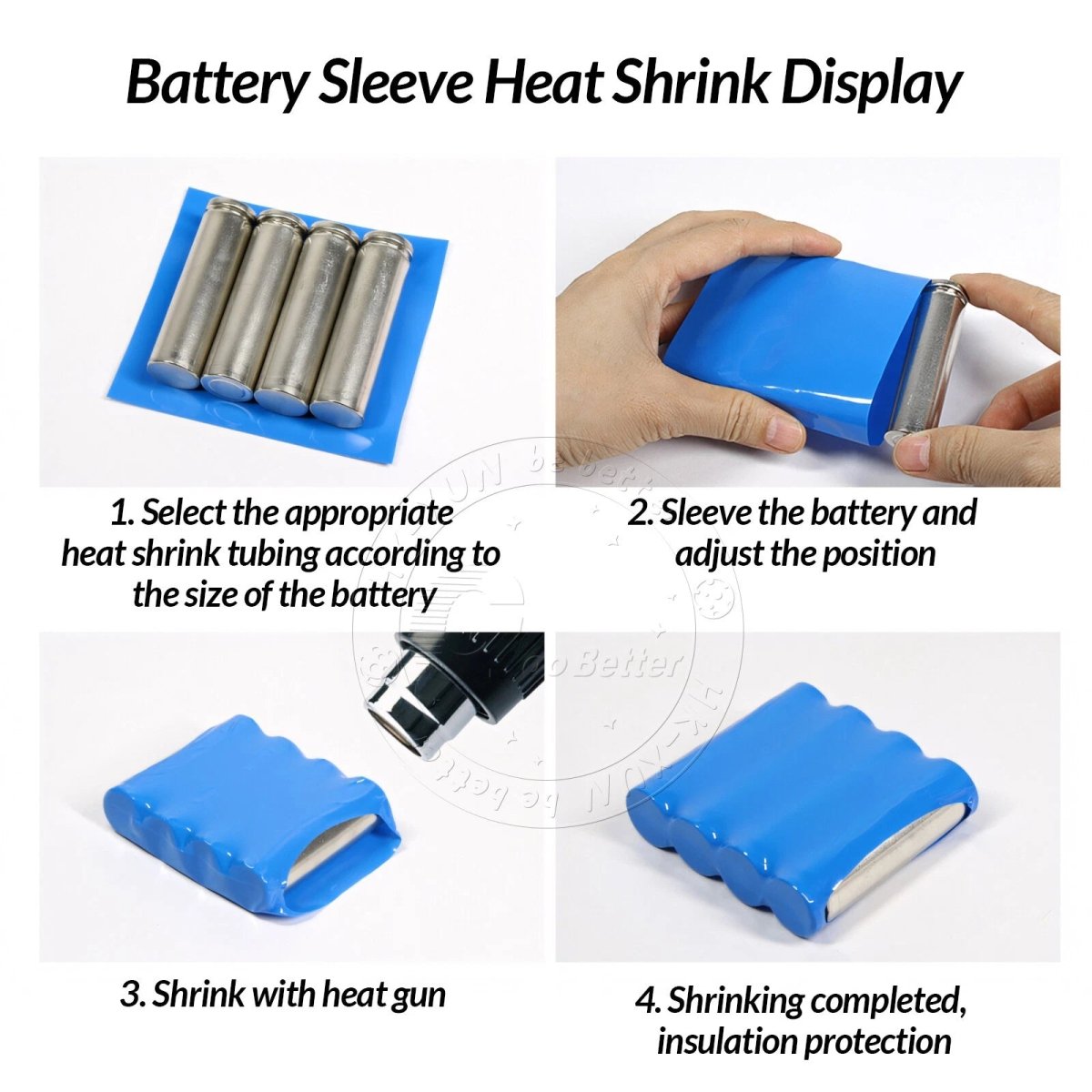 Fruit Green PVC Heat Shrink Tubing for RC Battery Packs — 15mm to 400mm Wide - HomeDIYer