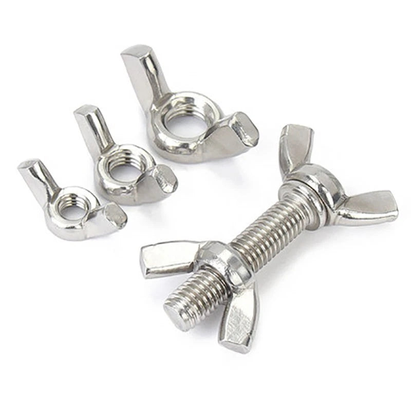 201/304/316 Stainless Butterfly Wing Bolts Screws Thumb Screws Wing Bolts M3-M12
