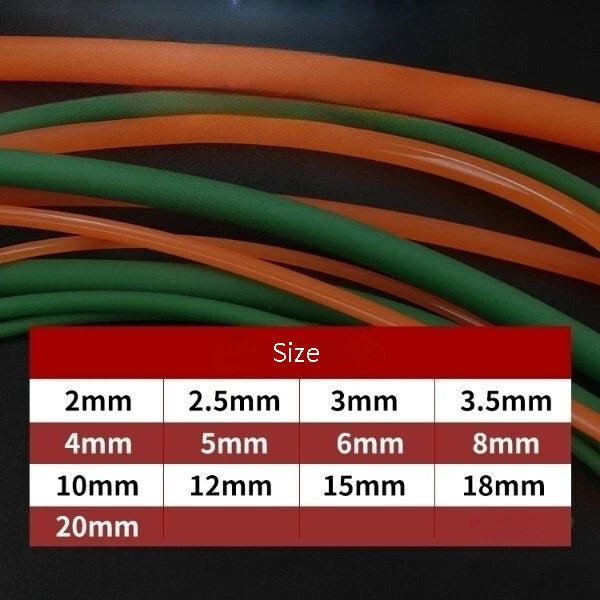 PU Polyurethane Round Belt Solid Rod Bar — Dia. 2mm–10mm, 1m–50m