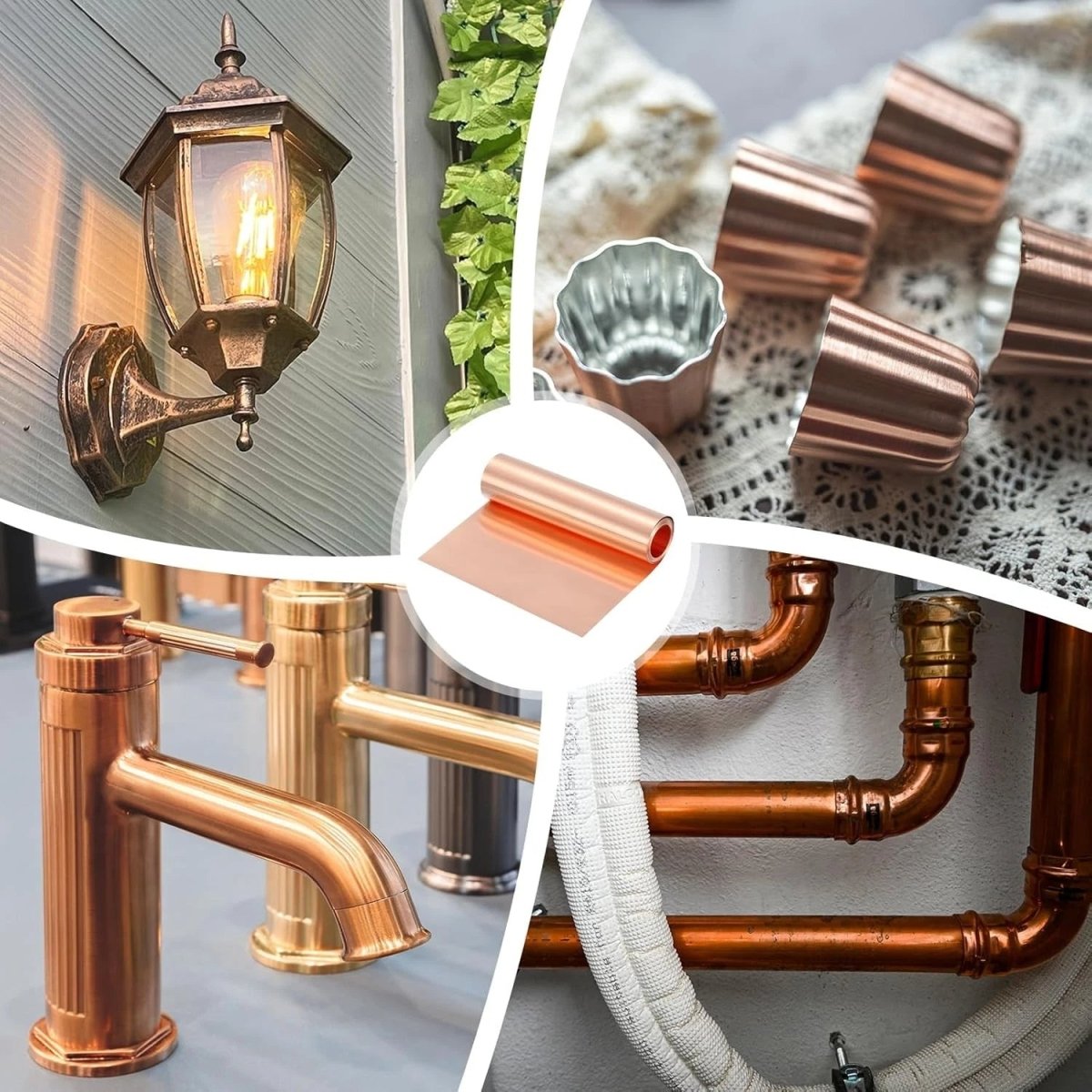 Copper Sheet Strip 0.01mm 0.02mm 0.03mm - 8mm Widths Flexible Pure Copper C101 - HomeDIYer