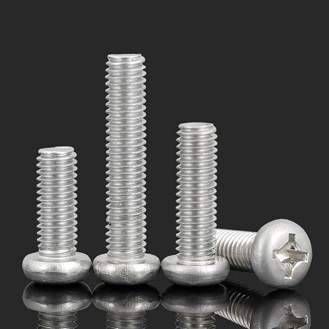 M3-M8 Aluminum Alloy Phillips Pan Head Machine Screws | Anodized Metric Bolts