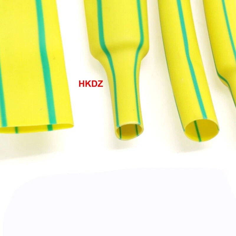 Yellow - Green Heat Shrink Tubing – Electrical Wire Sleeving & Cable Insulation (φ1mm–50mm) - HomeDIYer