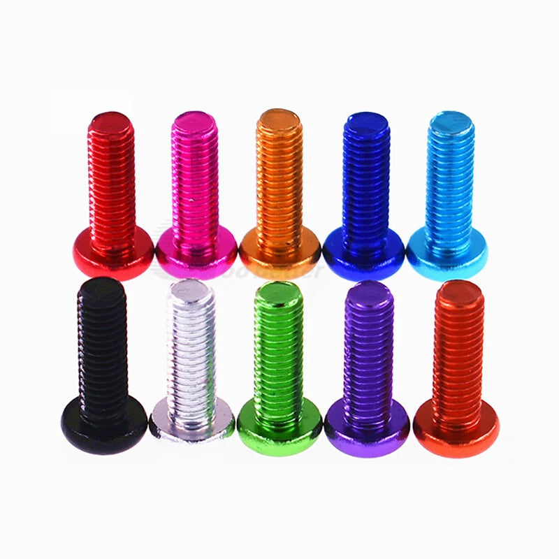 Hex Socket Screws Pan Head Color Aluminum Alloy M4 6-14mm Round Machine Bolts