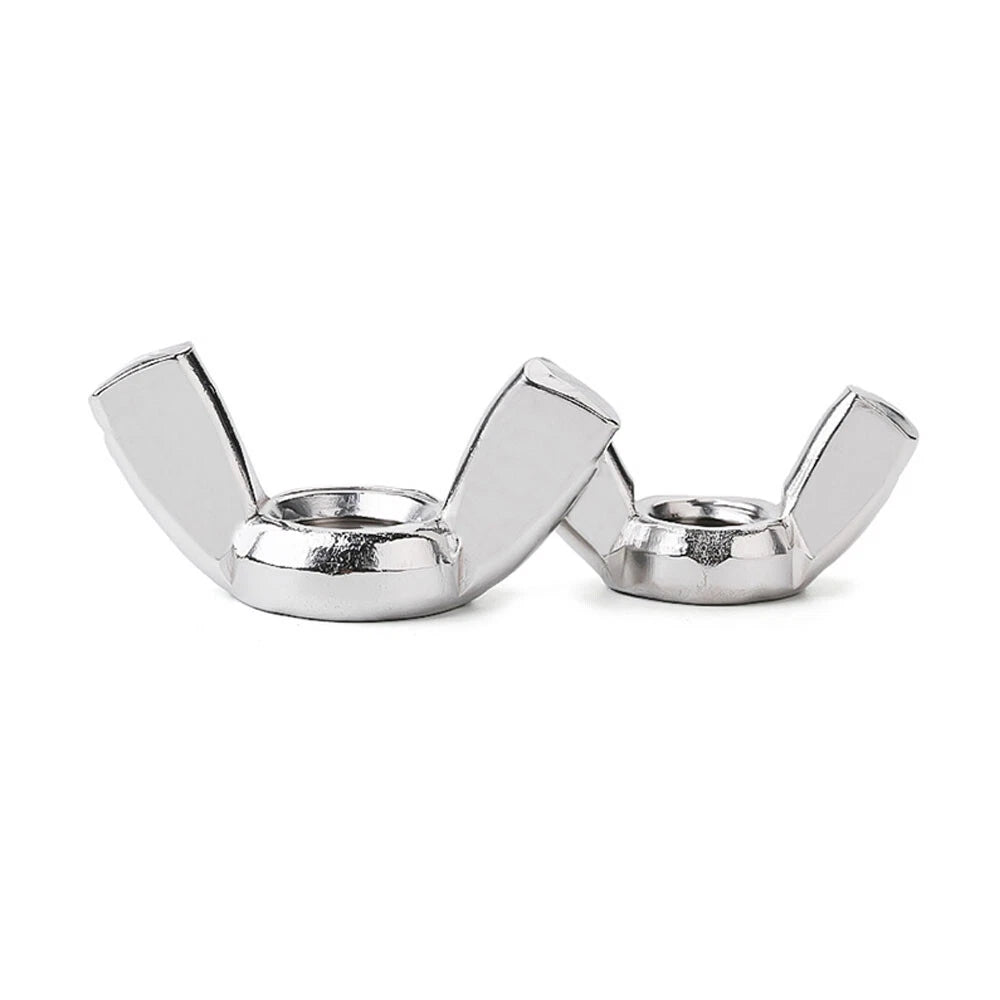 M4-M12 Wing Nuts Butterfly Nut To Fit Bolts Screws 201 Stainless Steel DIN 315