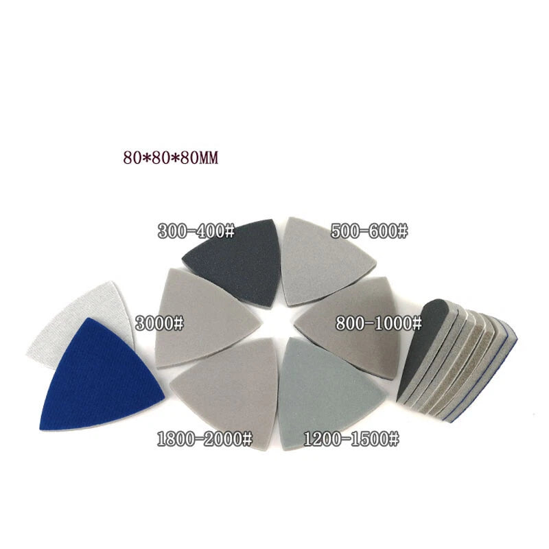 80mm Wet & Dry Mouse Foam Sanding Sheets Sponge Sander Sandpaper Pads P300-P3000