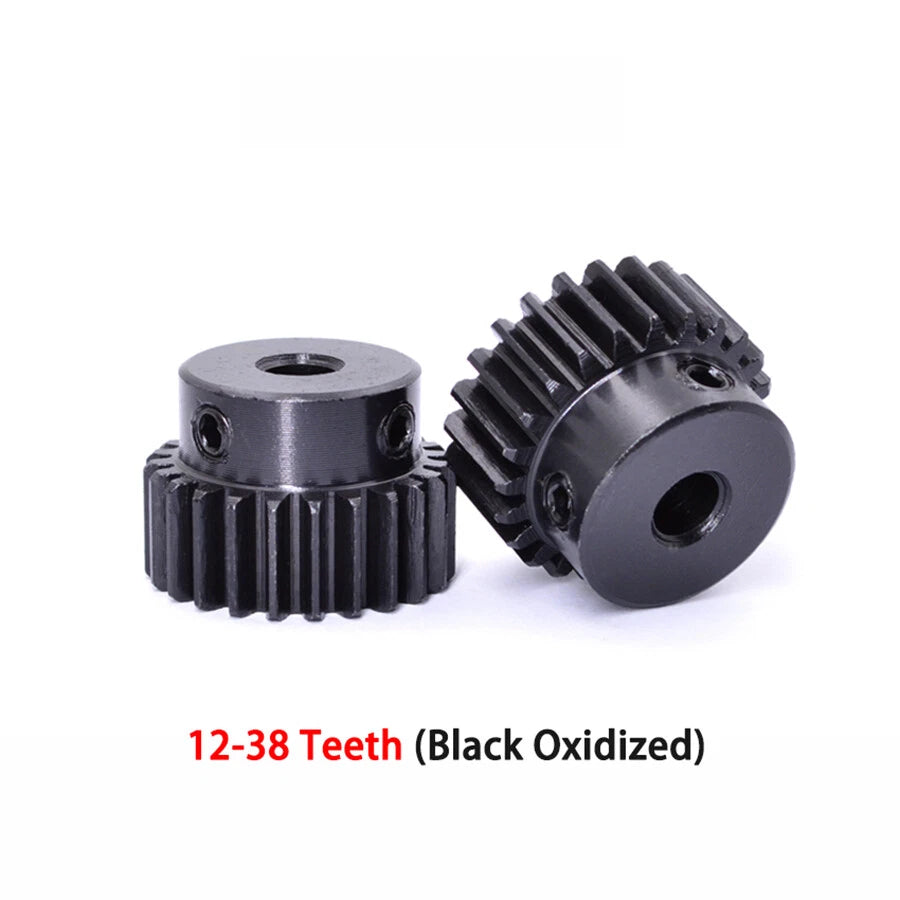 1 Mod 45# Steel Pinion Spur Gears 12-120 Teeth 5-16mm Bore With Screw Hard Tooth