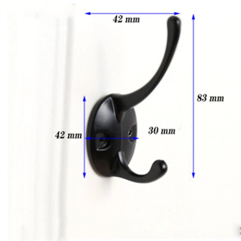 1/10 PACK Coat Hooks Rack Robe Wall Door Dress Bathroom Clothes Hangers
