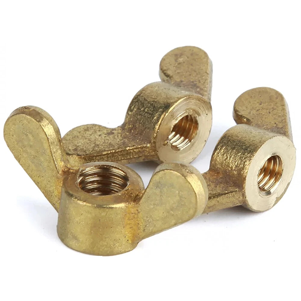 M3-M12 Brass / Stainless Steel Wing Nuts Butterfly Nuts To Fit Bolts And Screws