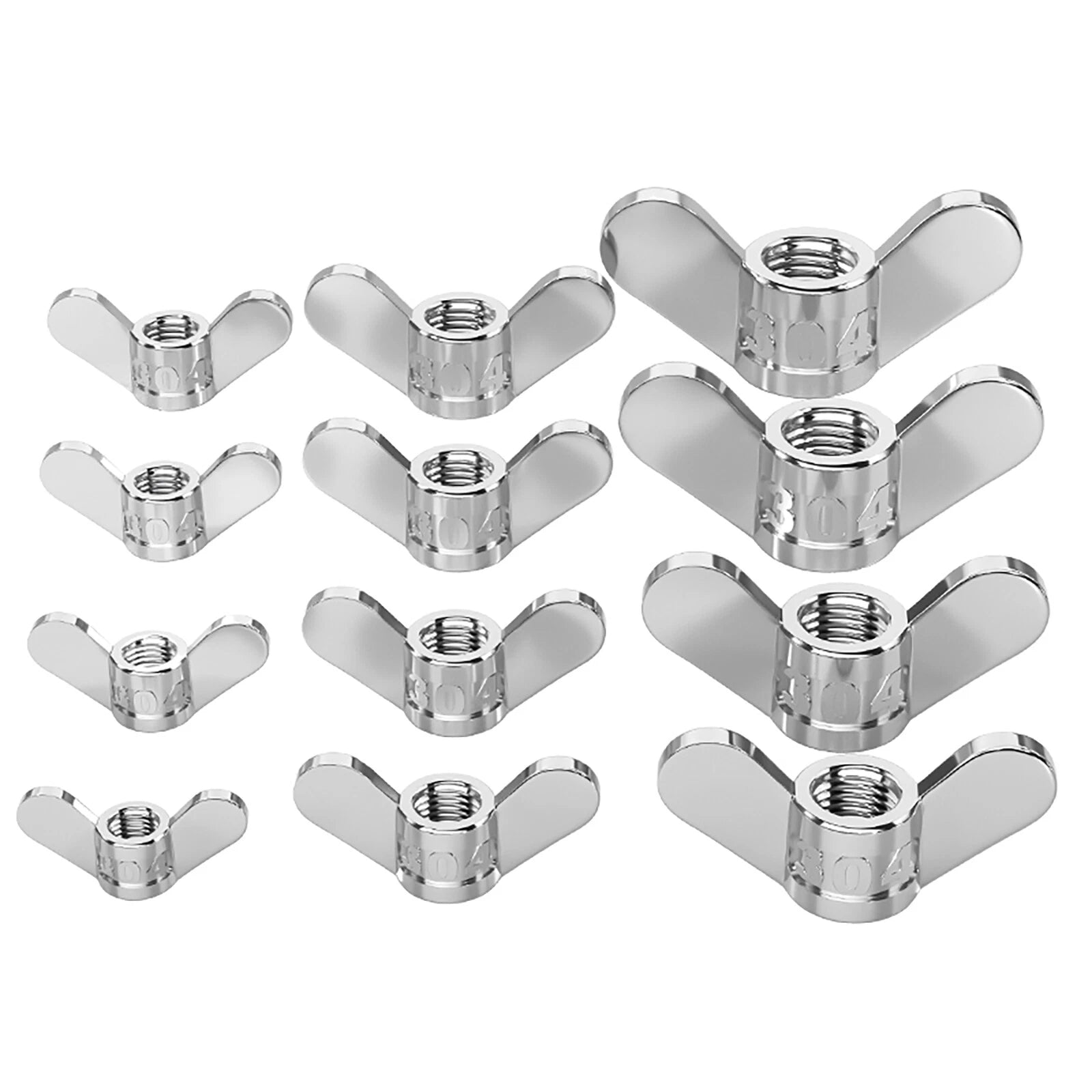 Wing Nuts A2 Stainless Steel Butterfly Nut to Fit Bolts & Screws M4 M5 M6 - M20