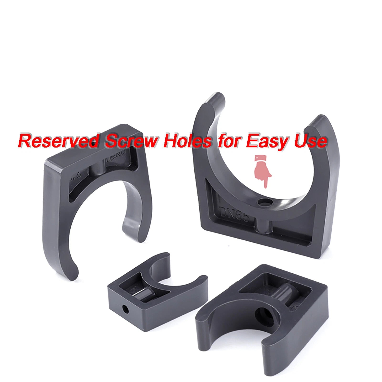 20mm - 110mm PVC Fittings Pipe Clamp Angle Fixed Pipe Clamp Support